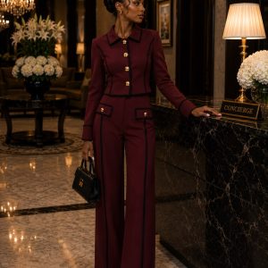 Mia Burgundy Set