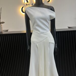 Waily Luxury White Dress