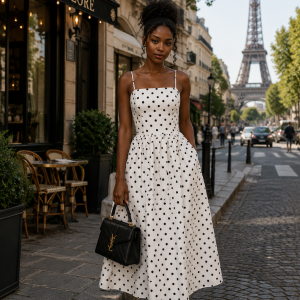 Lania Polka Dot Dress