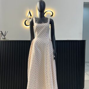 Naomi Red Polka Dress