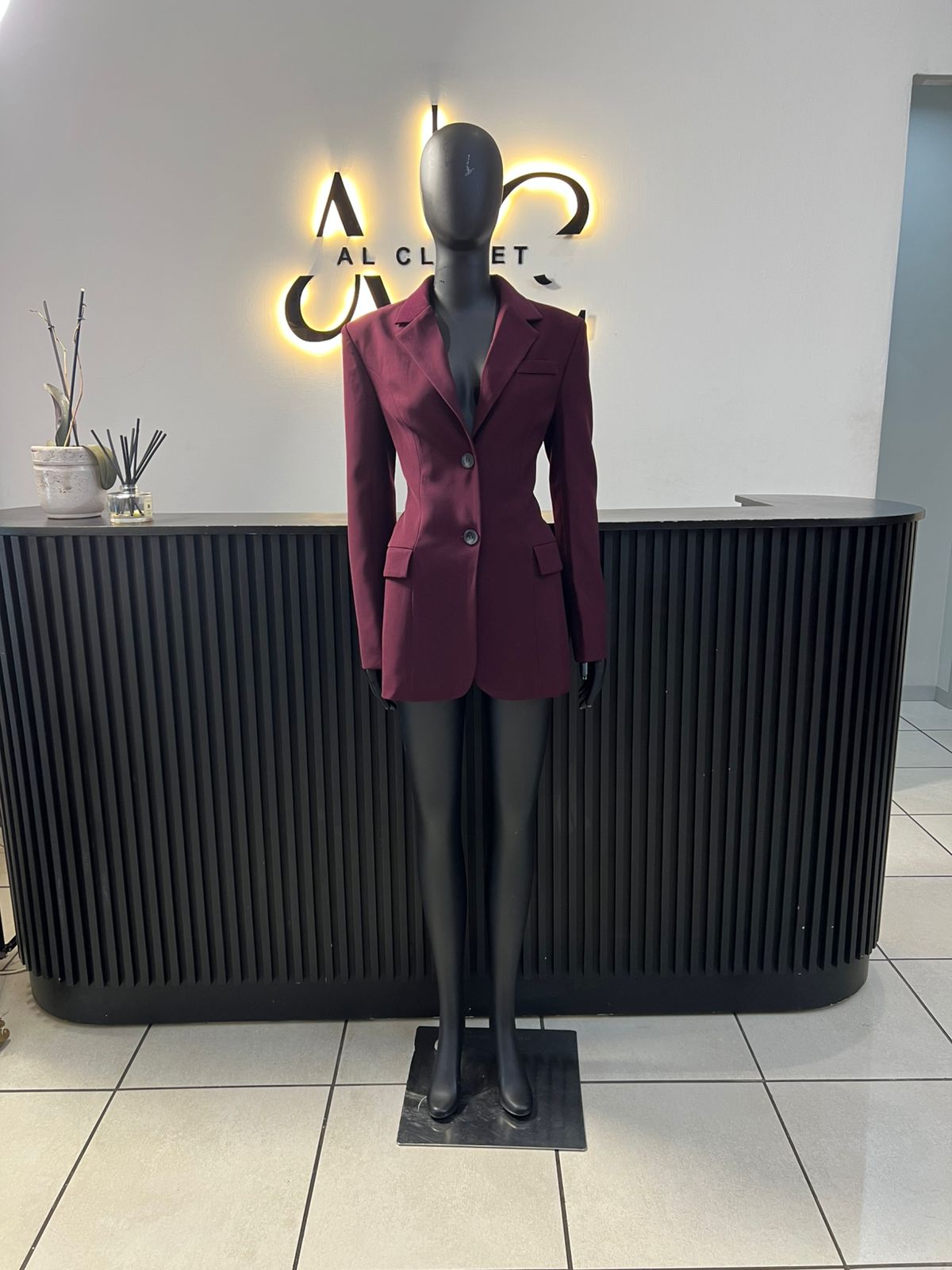 Hazel Burgundy Blazer