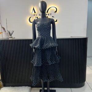 Alexis Black Polka Dress