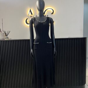 Sophie Black Knit Dress