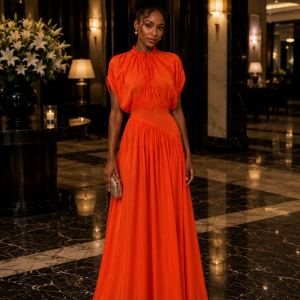 Sonia Orange Dress