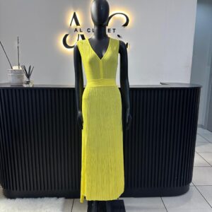 Yellow Knitted Dress