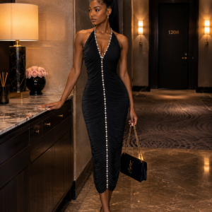 Black Tassels Dress