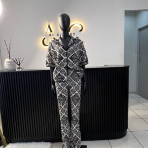 Black And White Two Piece Set