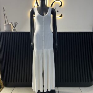 Tyla White Knit Dress