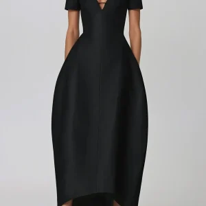 Black Satin Dress