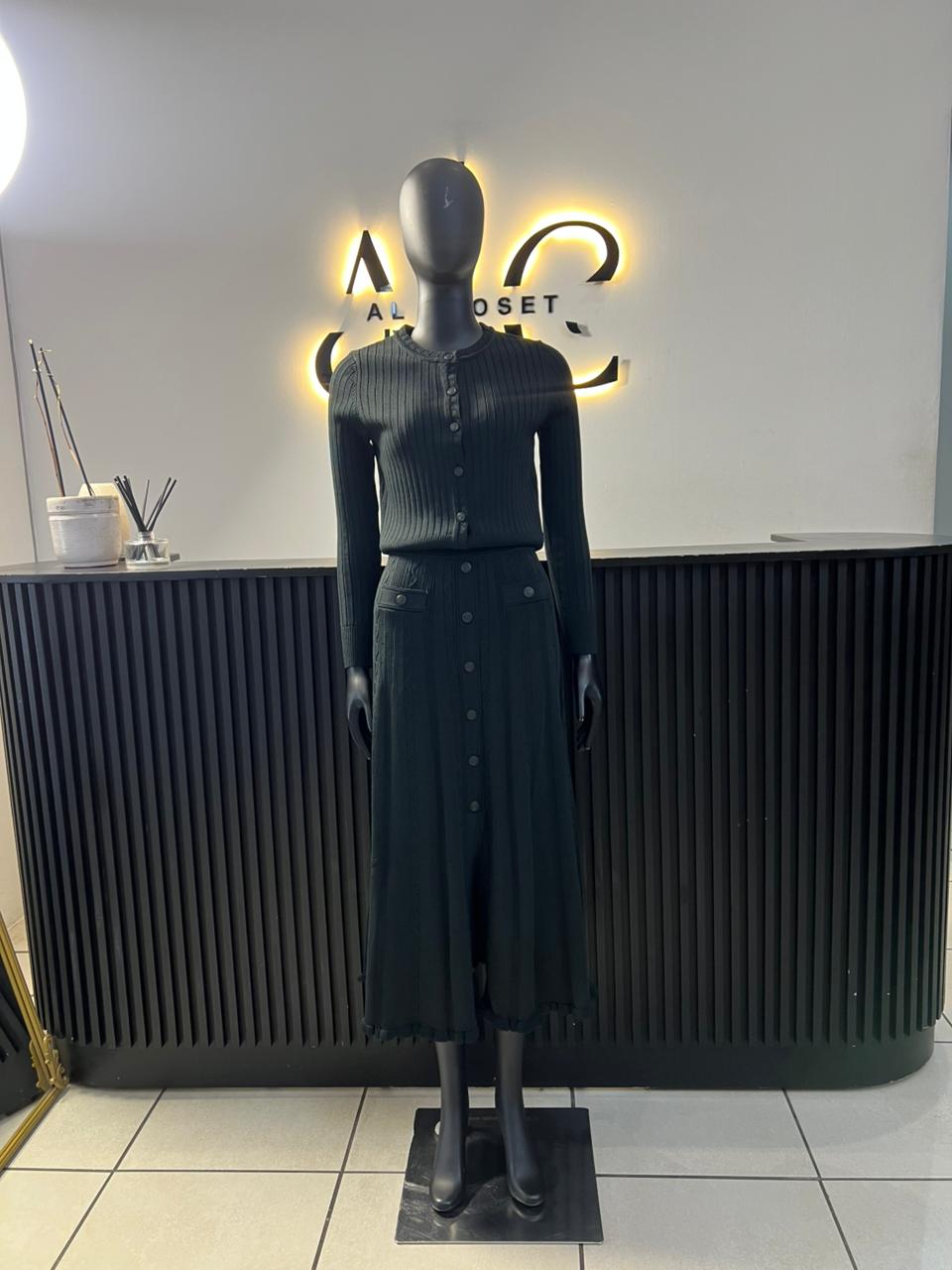 Tania Black Two Piece Set