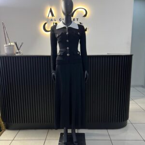 Black And White Skirt Set