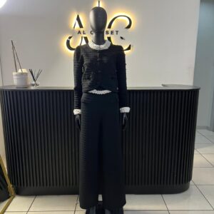 Black And White Beaded Set