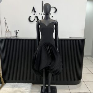 Mandy Black Ruffle Dress