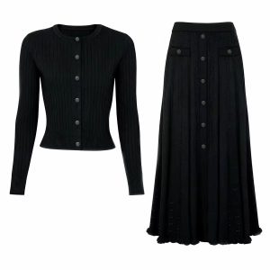 Tania Black Two Piece Set