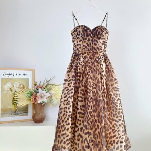 Nancy Leopard Print Dress