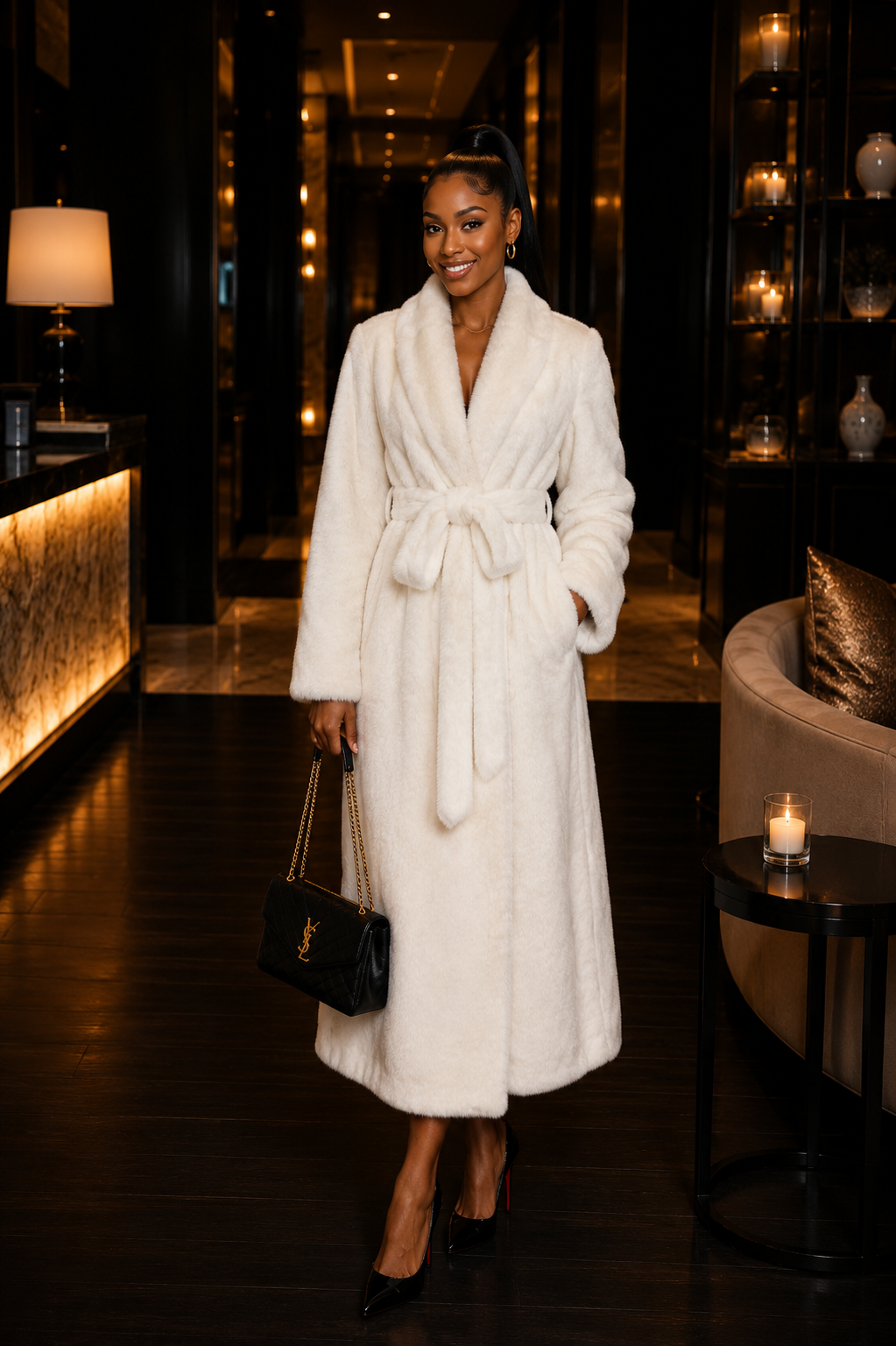 The Snow Faux Fur Coat