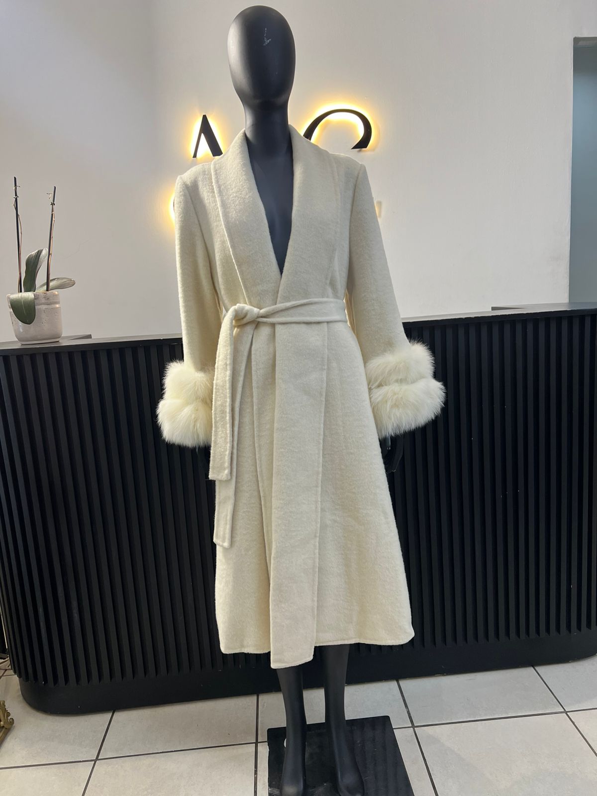 Jessica White Fur Coat