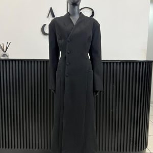 Black Buttoned Coat