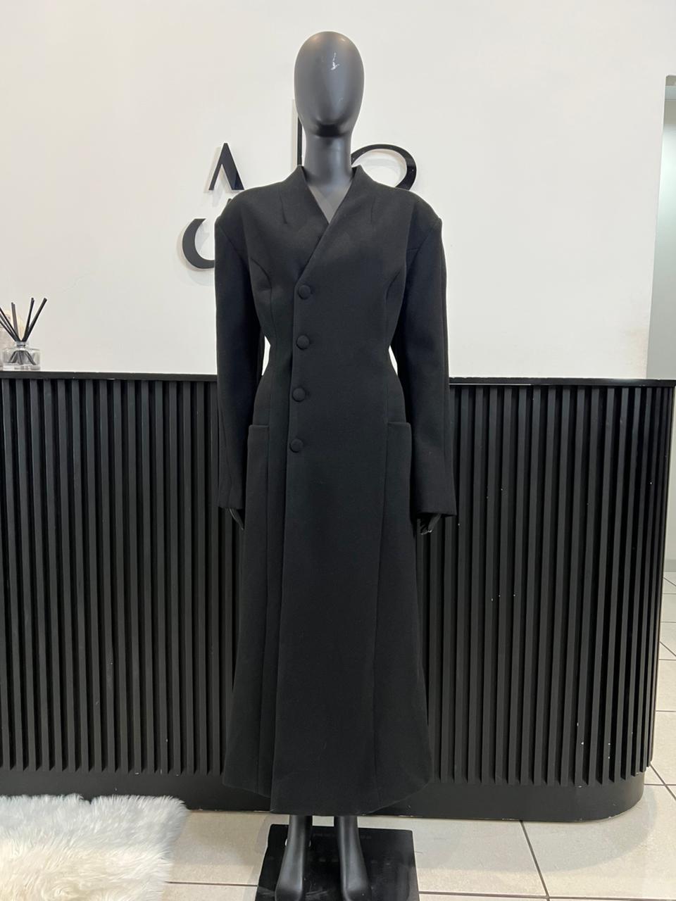 Black Buttoned Coat