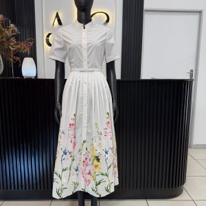 Camellia Floral Shirt Dress