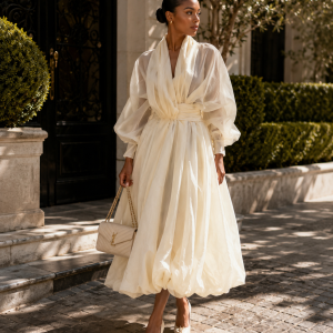 The Amara Ivory Dress