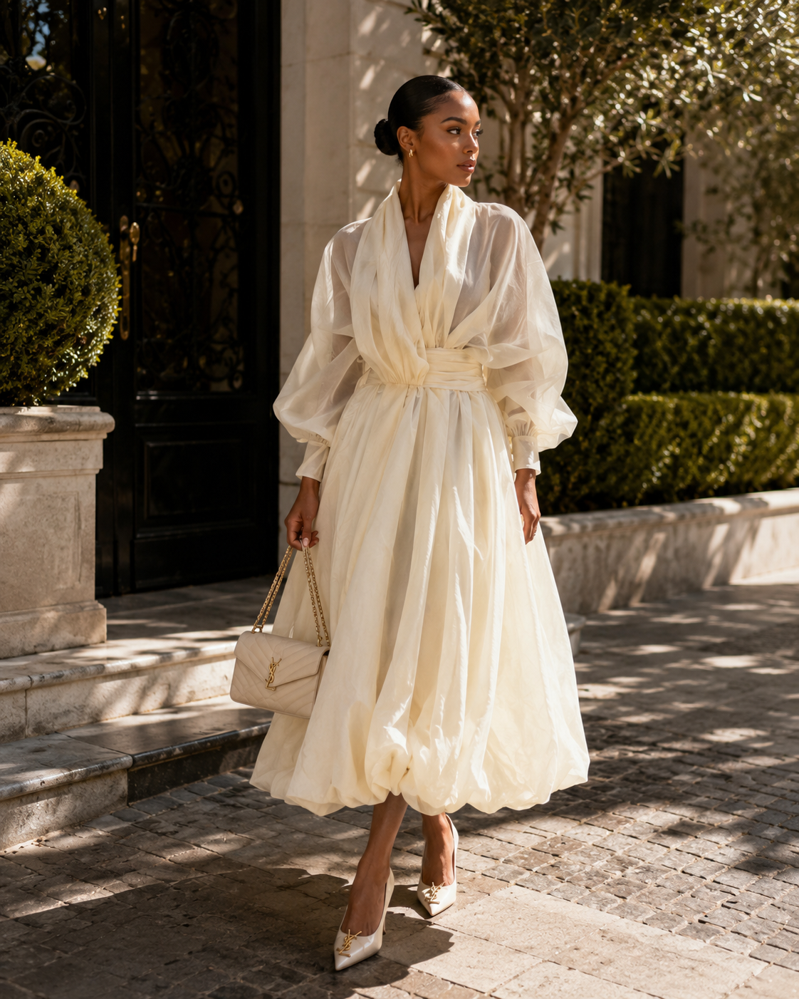 The Amara Ivory Dress