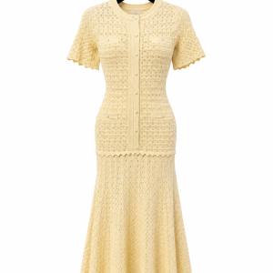 Butter Yellow Knit Dress