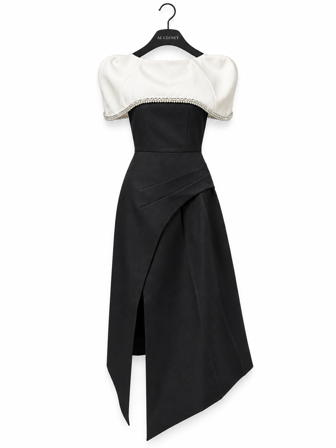 Black Cape Midi Dress