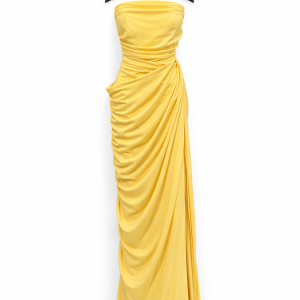 Ruched Strapless Maxi Dress