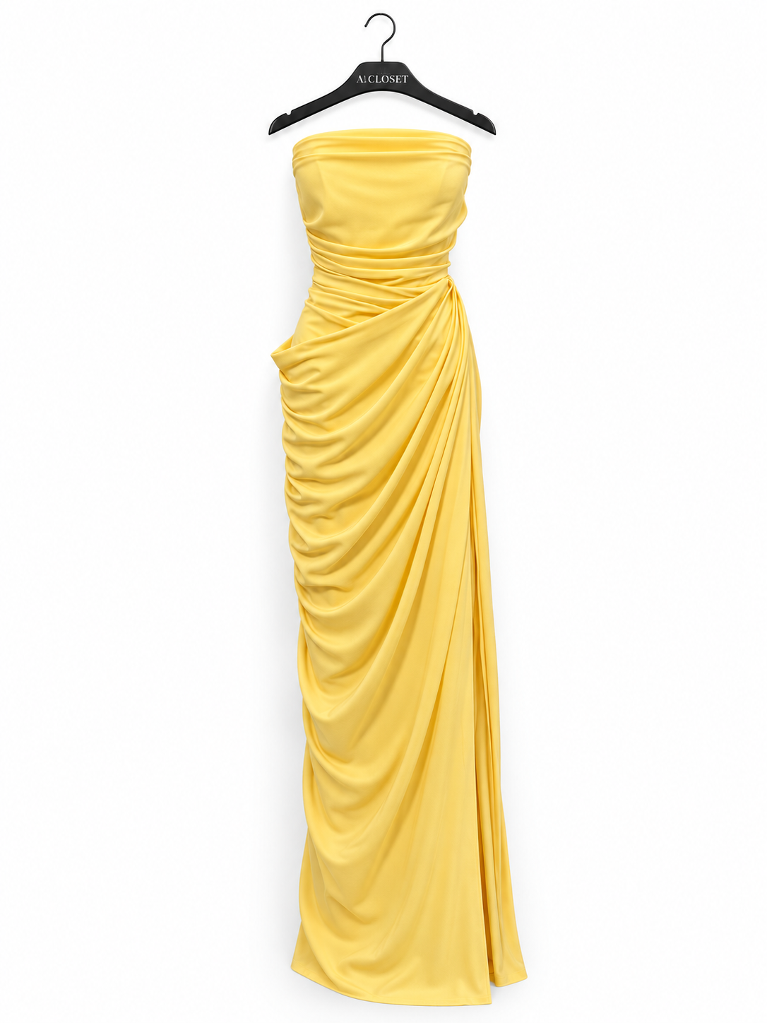 Ruched Strapless Maxi Dress