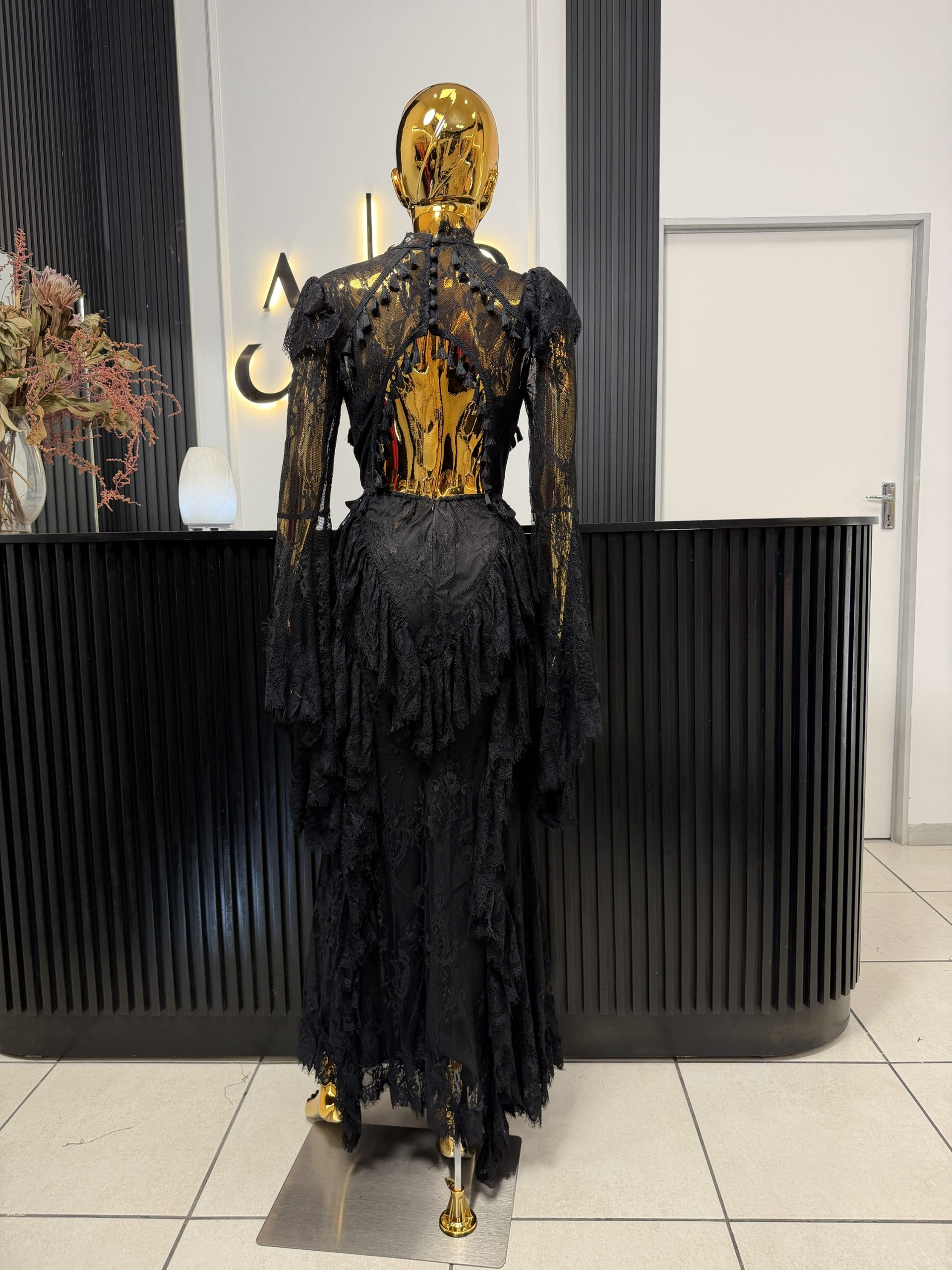 Zuri Black Lace Dress